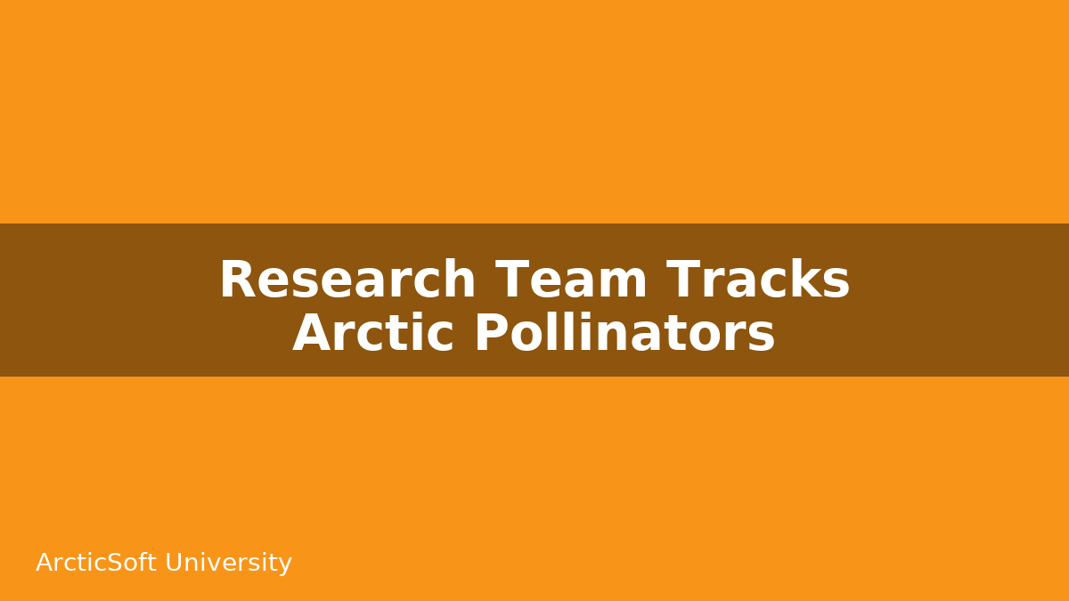 Close-up of a bumblebee on a tundra flower in Alaska