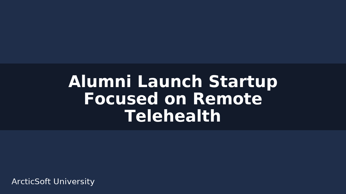 Two alumni on a video call with a patient in a rural Alaska clinic